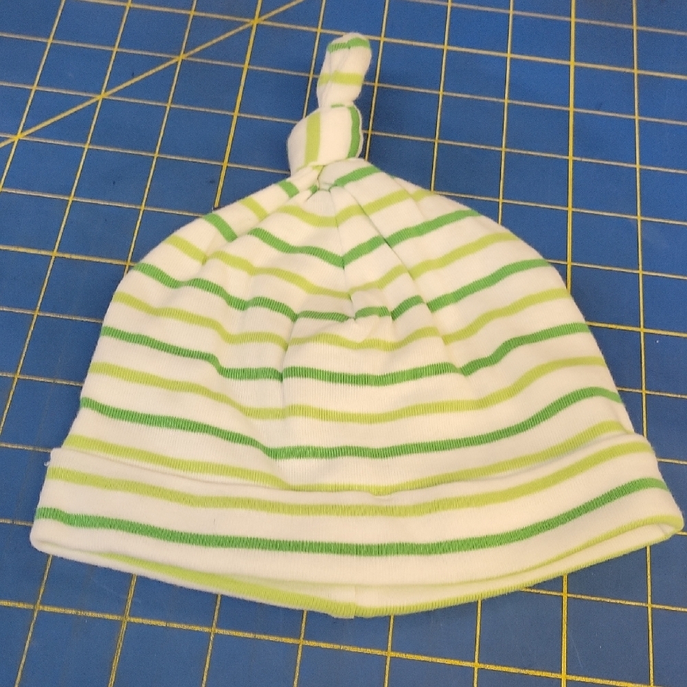 Old Navy Striped Green & White Kids Beanie New